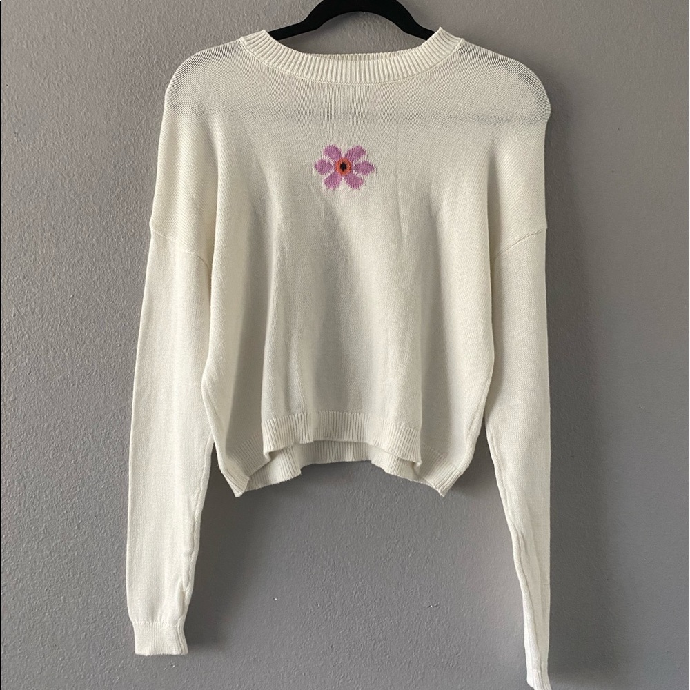 white sweater size medium